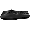 Incase Ergonomic Keyboard Designed by Microsoft Refined Ergonomic Design, Built-in Shortcuts Keys, Layered Palm Rest for Elevated Wrist Support, Integrated Number Pad Black