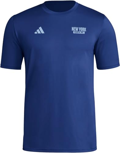 T-Shirt d'avant-match New York City FC adidas respirant coupe athlétique football homme