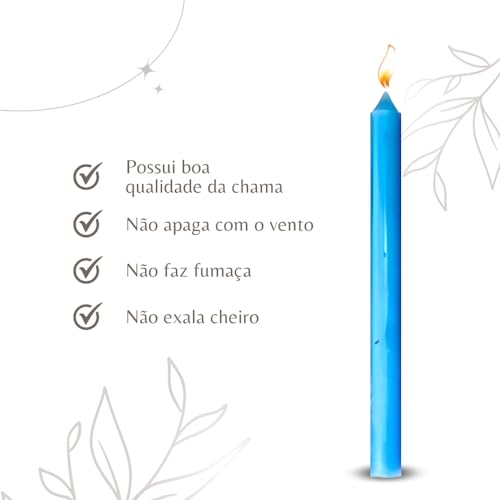 PACOTE COM 50 VELAS PALITO VOTIVA MIX DE CORES - VELAS DE ALTA DURABILIDADE