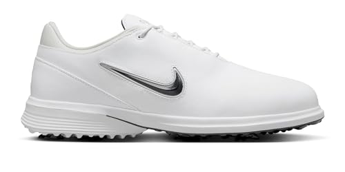 Image of Nike Victory Tour 4 Golf Shoes (FZ4155-100, White/Black-Photon Dust) Size 12.5 Women/11 Men