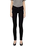 Skinny Jeans mit hoher Leibhöhe aus Baumwolle