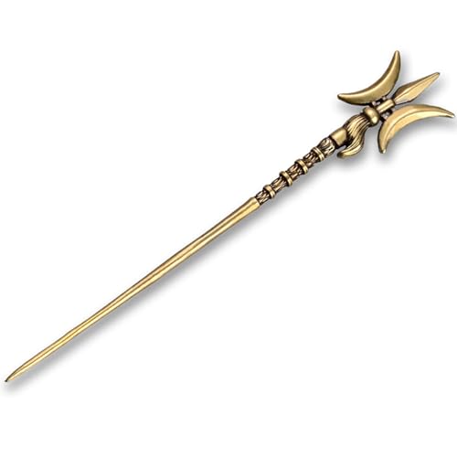 Vintage Cigar Punch Cigar Draw Enhancer Tool，Elegant Golden-Yellow Finish for Enhanced Smoking Experience (Painted Halberd)