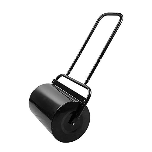 aHUMANs Heavy Duty Garden Roller,38L Garden Roller Metal Garden Hand Grass Lawn Aerator Push/Tow Poly Lawn Roller