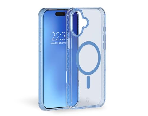 Coque iPhone 16 AIR Force Case MagSafe bleu pour protéger efficacement votre écran et votre dos