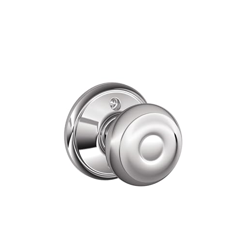 Image of SCHLAGE Knob Non-Turning Lock, Satin Nickel (F170 BWE 619)