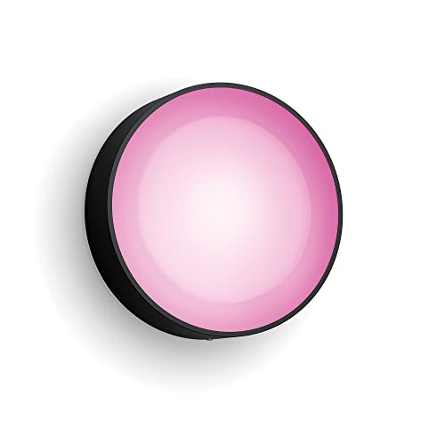 Philips Hue White & Color Ambiance Daylo Wandleuchte für den Aussenbereich schwarz 950lm, dimmbar, bis zu 16 Mio. Farben, steuerbar via App, kompatibel mit Amazon Alexa (Echo, Echo Dot) 1