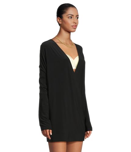 Norma Kamali Women's Dolman Wrap Mini Dress2