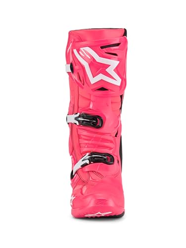 Image of Alpinestars Tech 10 Boots, High-Performance Motocross Boots, CE-Certified, 7, Diva Pink /White