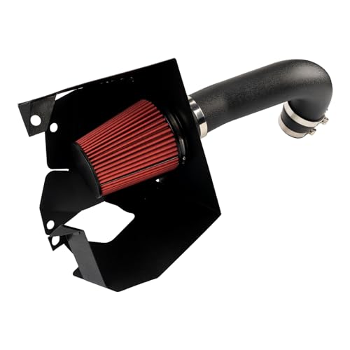 PHILTOP Cold Air Intake Red Tube + Heat Shield Compatible With Ram 1500 2019-2023 5.7L, Ram 1500 Classic 2020 5.7L, Red