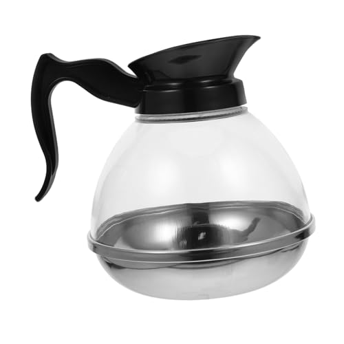 VILLCASE Coffee Carafe with Stainless Steel Base Stovetop Coffee Maker Induction Cooktop Compatible Ergonomic Handle for Home and Camping Use