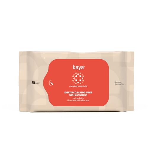 Image of Kaya Everyday Cleansing Wipes | Cleansing | Intense Hydration Wipes | All Skin Types | 30 Wipes