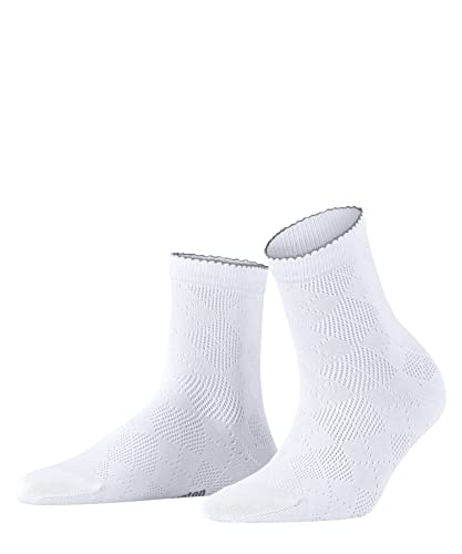 Burlington Damen Sneakersocken Chelsea W Sso Baumwolle kurz gemustert 1 Paar, Weiß White 2000, 36-41