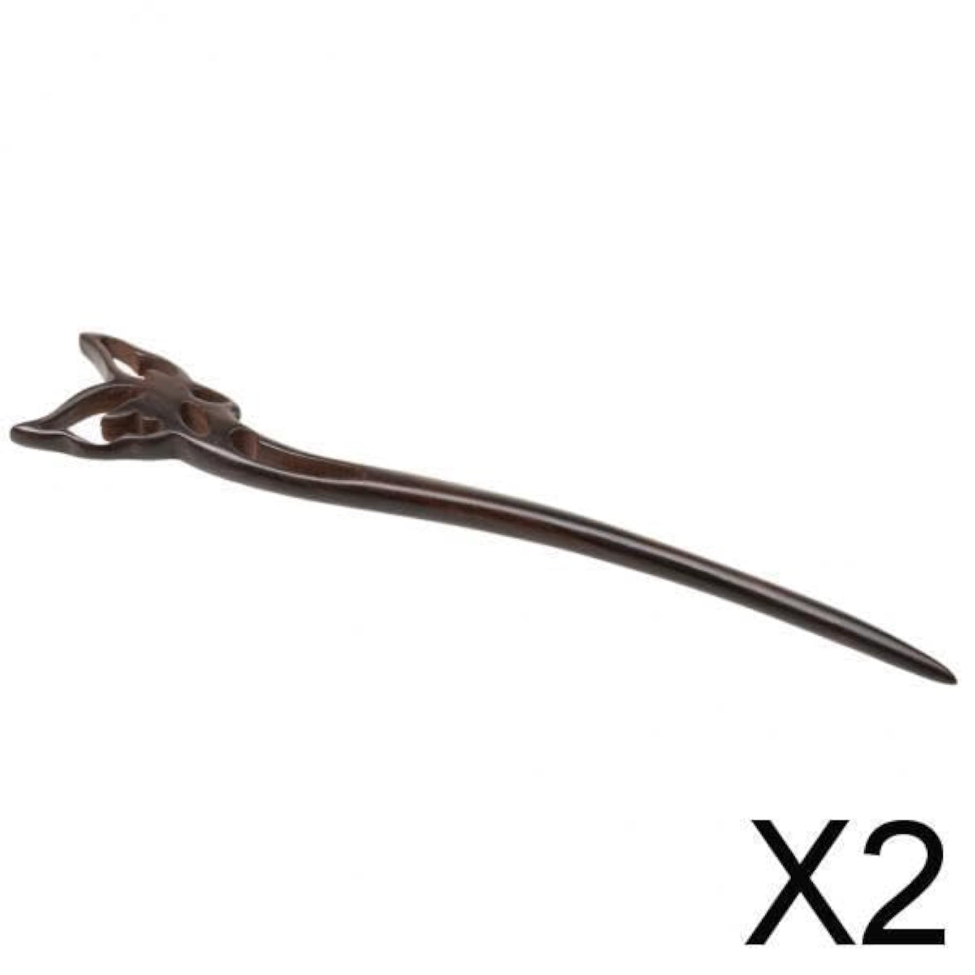 2pc Handmade Wooden Hair Stick, Vintage Women's Accessories