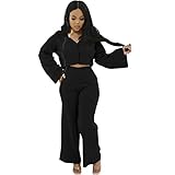 damen sportanzug set trainingsanzug jogginganzug 2 teiler set kapuzenpullover crop top sportswear freizeitanzug taschen-design elastischer bund für sport fitness running yoga gym traingsanzug damen jogginganzug zweiteiler set frauen sportanzug freizeitanzug fitness zipper hoodie sweatshirt + lange hose streetwear outfit sport bekleidungsset