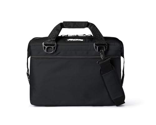 AO Coolers Ballistic Series Soft Cooler, Insulated and Leak Proof, 24-Pack, Black/Charcoal