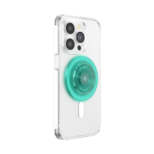 Image of PopSockets Phone Grip for MagSafe, Magnetic Holder, Phone Stand - Translucent Mint