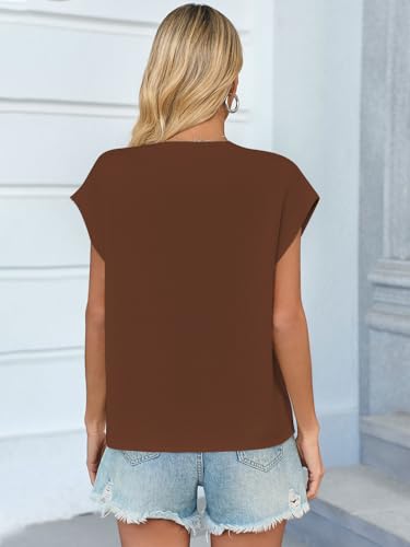 Image of GREAIDEA Womens Sleeveless Sweater Vest Crewneck Cap Sleeve Knit Tops Trendy 2026 Summer Spring Business Casual Shirts