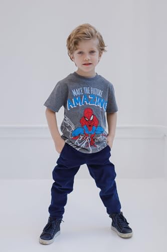 Marvel 2 Pack T-Shirts Toddler to Big Kid Sizes (2T - 18-20)2