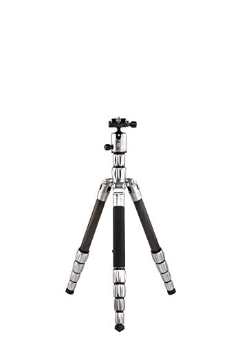 MeFOTO Roadtrip S Lightweight 59.4" Carbon Fiber Travel Tripod/Monopod w/Case, Twist Locks, Dual-Action