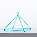 Hye-eun Crystal Pyramid Sound Healing, Clear Blue 8 inch Quartz Riangular Tower with Crystal Singing Bowl Stick and Purple Rope, Pyramid Bag,Yoga Meditation Energy Healing Musical Instrument
