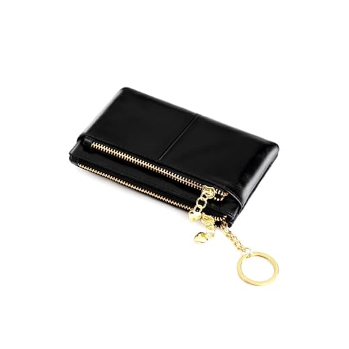 Simple Coin Purse Fashionable Hand-held Key Bag Small Wallet(Black)
