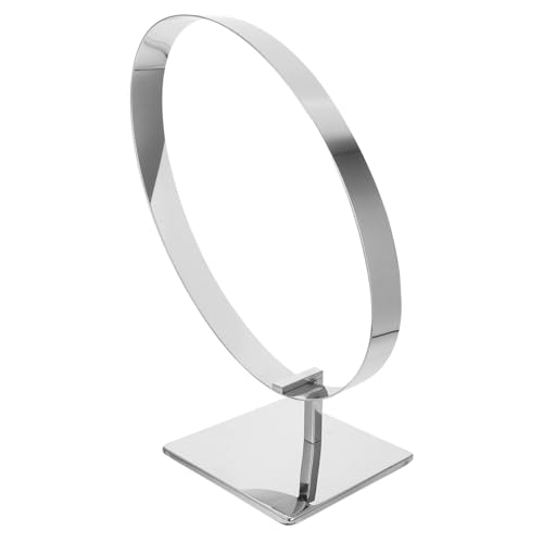 OKUMEYR Metal Belt Display Rack Stable Tabletop Stand for Waist Belts Stylish Countertop Organizer for Shopping Malls and Clothing Stores and Design