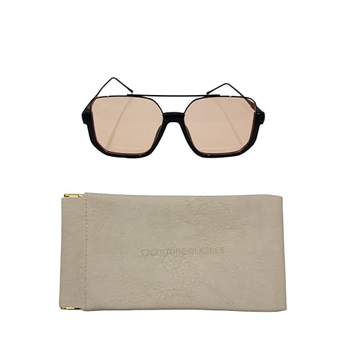 VIGUEUR Semi-Rimless Sunglasses - Retro Aviator Sunglasses for Women4