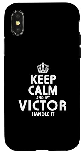 Keep calm VICTOR T�V���c �p�[�J�[ �X�E�F�b�g�V���c �M�t�g �X�}�z�P�[�X iPhone X/XS �p