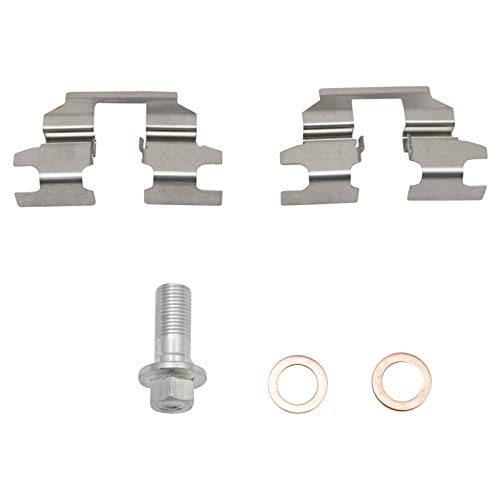 Image of TRQ Front and Rear Brake Caliper Set Zinc Coated Brackets Compatible with 2013 Nissan Altima