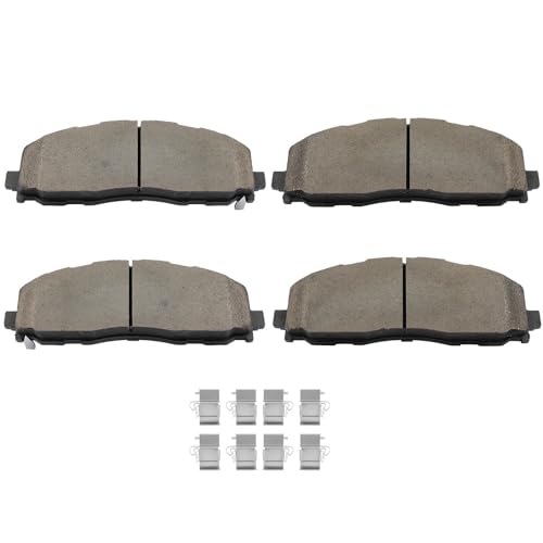 Image of SCITOO D2177-9422 Disc Brake Pads Sets Front Ceramic Brake Pads w /Hardware | For Jeep For Wrangler 2018-2023