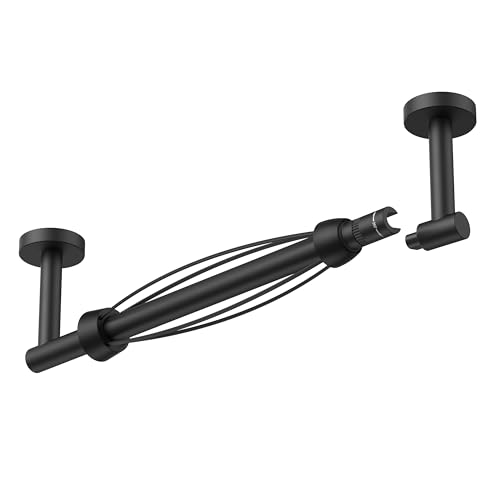 Image of FORIOUS Paper Towel Holder Under Cabinet, SUS304 Wall Mounted Only Commercial Paper Towel Holder, One-Handed Tear Hanging Paper Roll Holder with Ratchet Mechanism for Kitchen Bathroom Matte Black