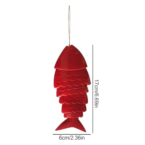 Carillon à vent Koi en métal, une idée cadeau idéale pour jardin et terrasse - 6