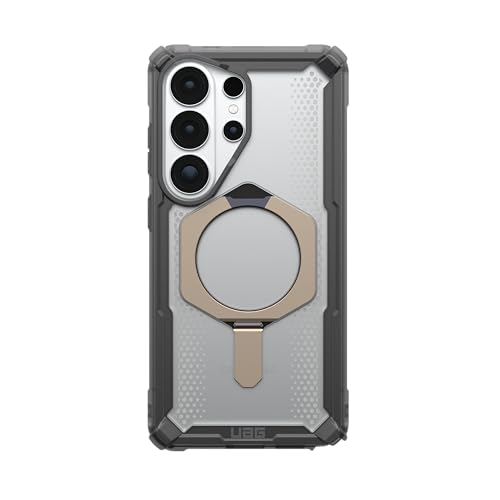 Image of Urban Armor Gear UAG Designed for Galaxy S26 Ultra 5G Case, Plasma XTE - Compatible with Magnetic Charging with Kickstand, Transparent Rugged Military Drop Tested Protective Cover - Ash /Titanium