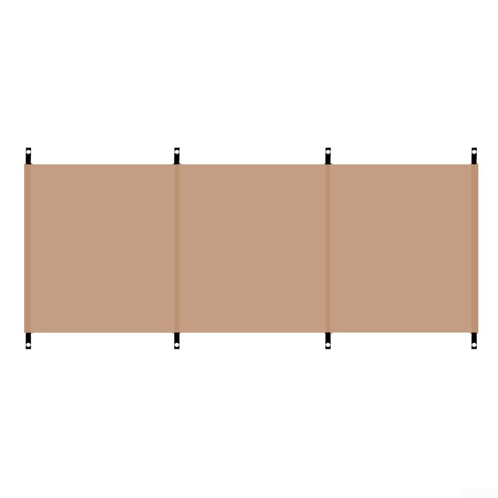 Camping Windscreen, 210D Oxford Portable Windshield for Outdoor Cooking, BBQ, Picnic & Hiking, Wind Blocker with Ground Spikes and Ropes, Green(yellow（no pole）)