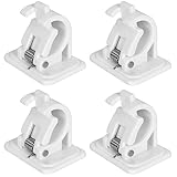 4 Piezas Soportes de Barra de Cortina Autoadhesivos, Soporte de Barra de Cortina Soporte Barra Cortina Sin Taladrar Soporte de Barra de Cortina Gancho Autoadhesivo, Para Hogar Baño (Blanco)