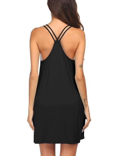 Ekouaer Satin Pajamas for Women Short Sleeve Silk Pajama Sets Soft Sleepwear Top with Causal Pj Shorts