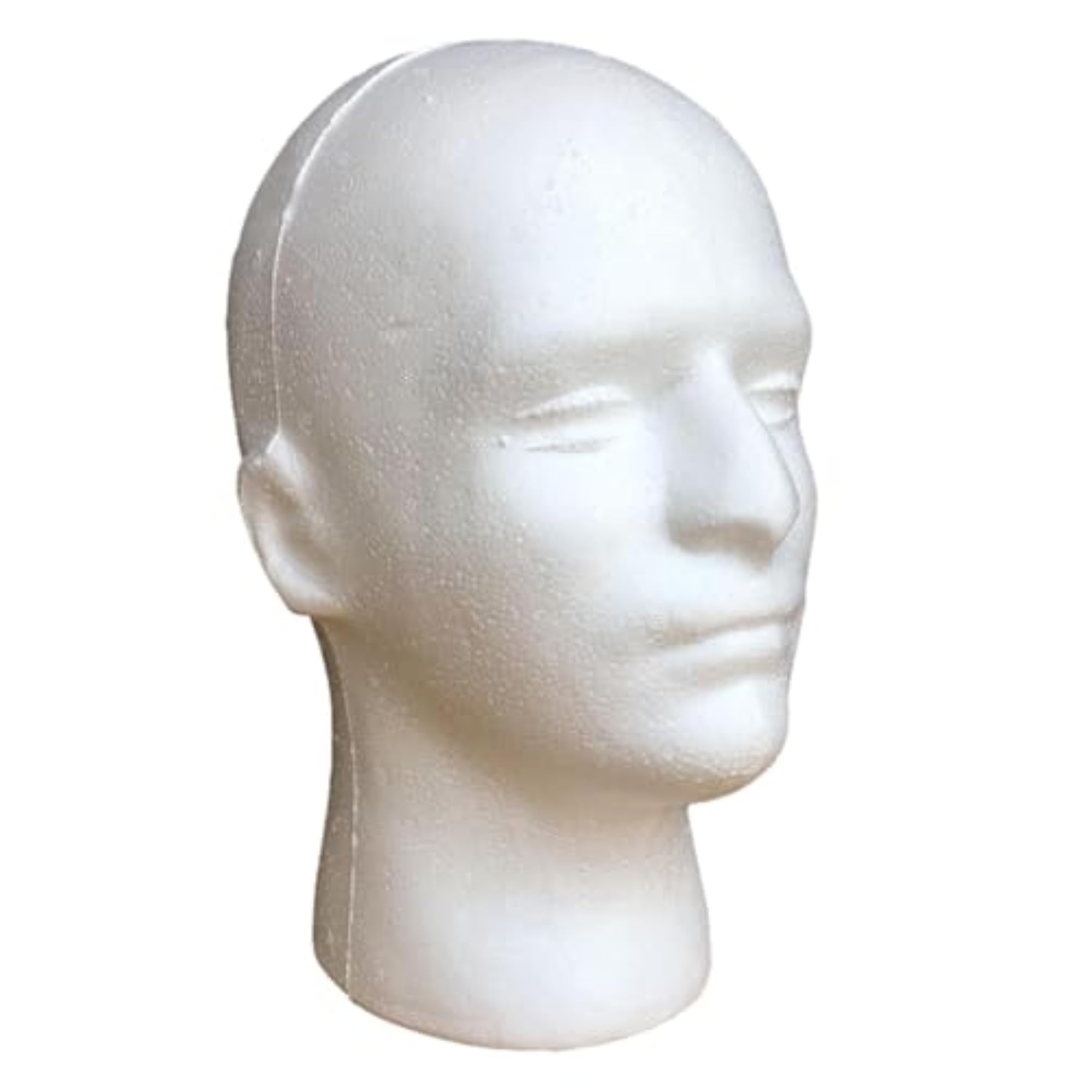 Male Mannequin Head Black Display Stand Model for Headphone Headwear