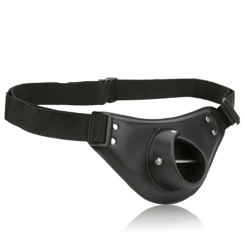 Fishing Fighting Waist Belt, Professional Rotatable PU Leather Adjustable Fishing Rod Holder Fish Pole Gimbal Belt Accessory for 55mm/2.17in Rod