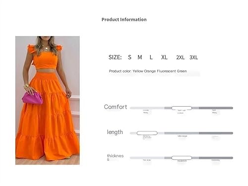 Women's Two-piece Suspender Vest With Exposed Navel Top And High Waisted Long Skirt Set4