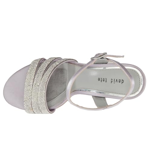 David Tate Womens Trio Embellished Ankle Strap Heels2