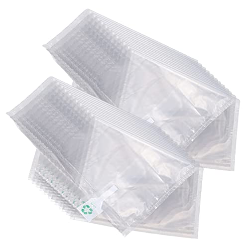 VILLCASE 50pcs Filling Bag Cushioning Pouch Air Bubble Bag Packing Air Conditioned Pillow Air Pouch Shipping Air Bags Air Filled Bags Shockproof Pe Film Co-extruded Film Inflatable Travel