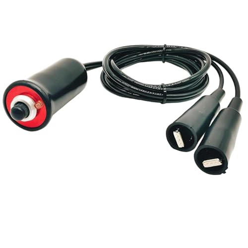 Heavy Duty Remote Starter Switch 12V Push Button with 5ft Wire and Alligator Clips for Car Truck RV ATV Automotive Engine Start