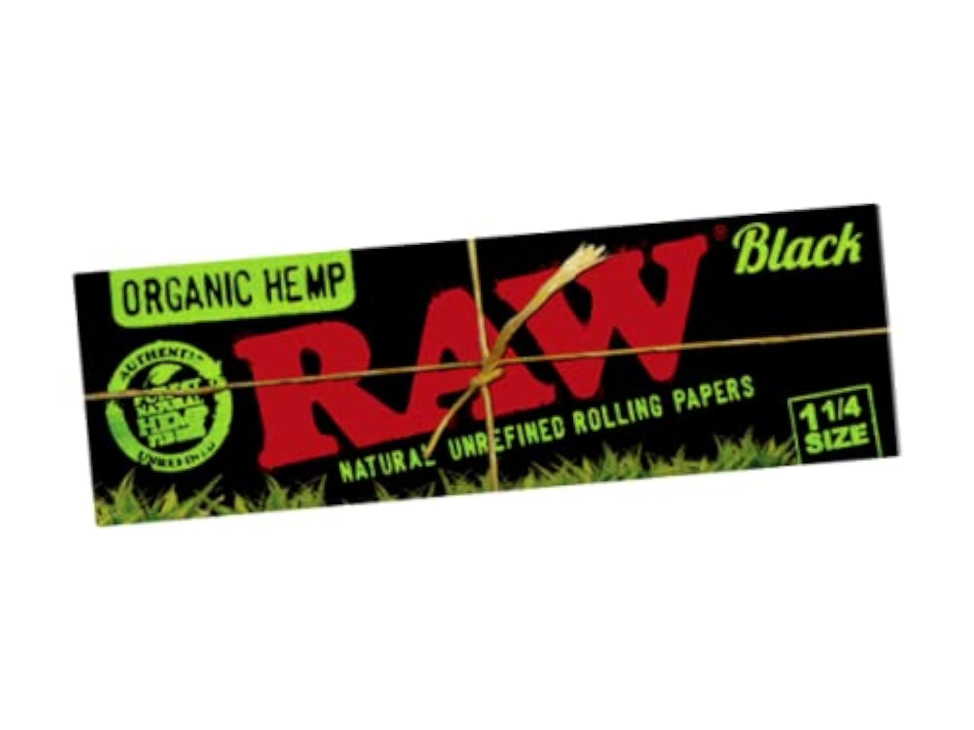 RAW BLACK ORGANIC Rolling Paper 1 1/4