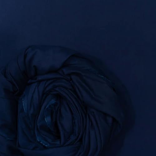 Image of 100% Pure Cotton Mulmul Fabric Material | Reusable Ultra Fine Mulmul Fabric | Lightweight Soft Smooth Piece Linning, Stole, Dupatta, Cushion Pillow Cover (Medieval Blue, 2.5 Meters)