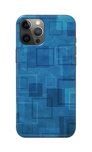 Image of Printed Hard Back Cover Case for Apple iPhone 13 Pro Back Cover (Plain Azure Blue) -1302