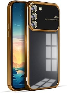 Erams online for Samsung Galaxy S21 FE 5G Luxury Electroplating Glass Lens Window Clear Case Large Camera Protector Soft Transparent Silicone Back Cover for Samsung Galaxy S21 FE 5G (Gold) (B0CKNLD3RJ) Amazon Price History, Amazon Price Tracker