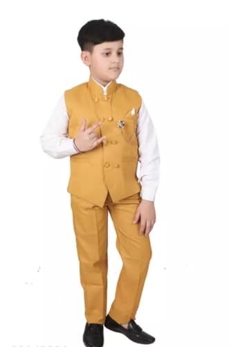 Image of Akshita Trading Kids Shirt, Waistcoat and Pant for Boys