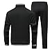 JIASCVGA Men's 2 Pieces Athletic Tracksuit Full-Zip Workout Sweatsuit with Active Jackets and Pants
