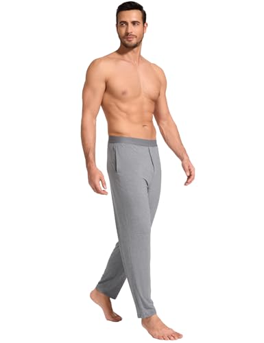 GYS Bamboo-Derived Viscose Men's Pajama Pants Soft Lounge Pants with Pockets 5