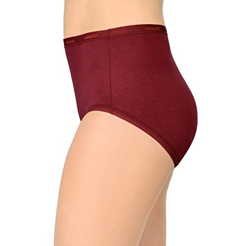 Image of Amante Solid Cotton Full Brief Panty Pack(Pack of 3)